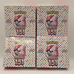 Pokemon 151 Japanese Sealed Booster Boxes SV2a- Lot of 4 - Image 1
