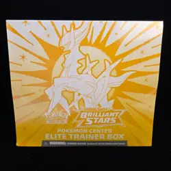 Sealed Brilliant Stars Pokemon Center Elite Trainer Box Exclusive SWSH09 ETB - Image 1
