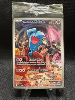 Team Rocket's Wobbuffet (Pokemon Center Exclusive) Promo - SVP 203 - Sealed - Image 1