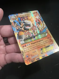 Pokemon M Camerupt EX XY198 XY Promo Full Art Holo EX NM - Image 3