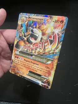 Pokemon M Camerupt EX XY198 XY Promo Full Art Holo EX NM - Image 5