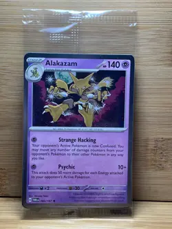 Pokemon TCG Alakazam Cosmos Holo Promo Twilight Masquerade 082/167 [Sealed] - Image 4