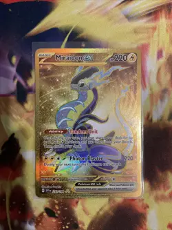 Pokemon TCG Miraidon ex Scarlet & Violet Base Set 253/198 Holo Hyper Rare NM - Image 1