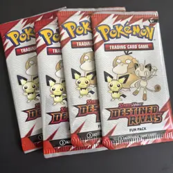 Pokemon TCG Destined Rivals Fun Packs X4 - Image 1