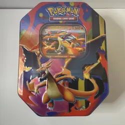 Pokemon TCG Mega Charizard X + Y ex Sealed Tin Bundle Lot Set Of 2 - Image 2