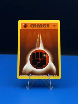 1st Edition Fighting Energy Base Set 97/102 Pokemon TCG Shadowless - NM - Image 1