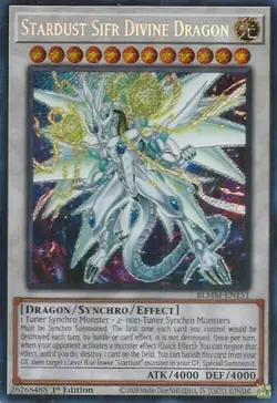 Yugioh! LP Stardust Sifr Divine Dragon - BLMM-EN151 - Secret Rare - 1st Edition - Image 1