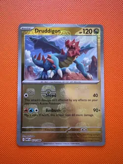Pokemon Druddigon White Flare Masterball Reverse Holo Pokeball Card 071/086 - Image 1