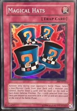 Yu-Gi-Oh Magical Hats Pharaoh's Servant Euro Print Super Rare NM - Image 1
