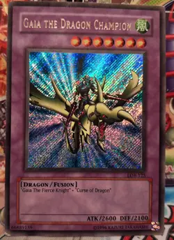 Yu-Gi-Oh Gaia The Dragon Champion LOB-125 x2 Misprint Lot - Image 1