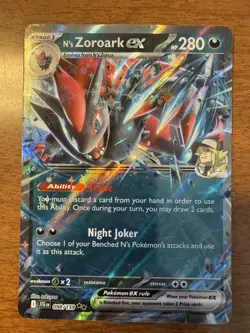 Pokemon Zoroark EX Journey Together JTG en SV09 Double Rare Card 098/159 NM/M - Image 1