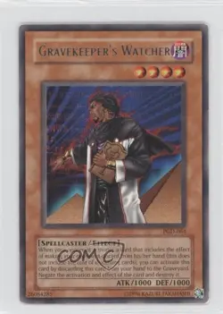Gravekeeper's Watcher YuGiOh Pharaonic Guardian #PGD-064 2003 READ - Image 1