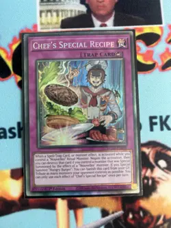 YUGIOH 1st Ed WISU-EN040 COLLECTORS RARE CHEF’S SPECIAL RECIPE - Image 1