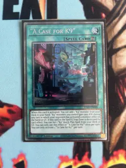 YUGIOH 1st Ed JUSH-EN040 STARLIGHT RARE “A CASE FOR K9” - Image 1