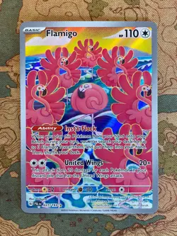 Pokemon Card TCG - Flamigo 227 Illustration Rare Paldea Evolved Near Mint - Image 1