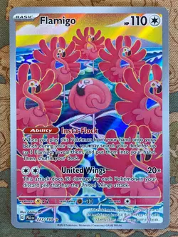 Pokemon Card TCG - Flamigo 227 Illustration Rare Paldea Evolved Near Mint - Image 2