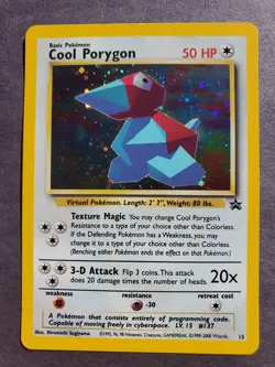 Near Mint Cool Porygon Black Star Promo #15 Holo Pokemon Card - Image 1