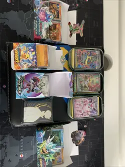 Pokemon TCG Bundle Over 800 Cards with Full Binder and Bulk Cards And Full Arts - Image 1