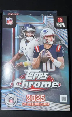 2025 Topps Chrome NFL Football Hanger Box Sealed - Image 1