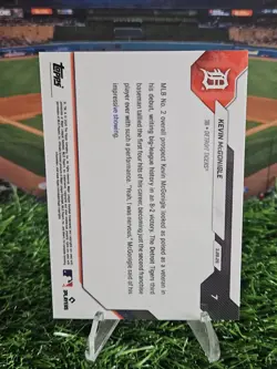 Kevin McGonigle Rookie RC 2026 Topps NOW #7 4 Hit Debut Detroit Tigers - Image 3