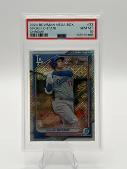 Shohei Ohtani 2024 Bowman Chrome Mega Box #33 PSA 10 GEM MINT LA Dodgers MOJO - Image 1