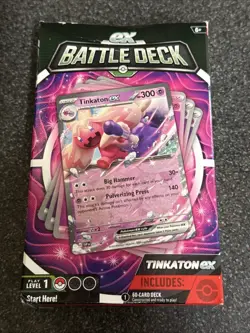 Pokemon S&V battle deck tinkaton box little worn but cards new unopened - Image 1