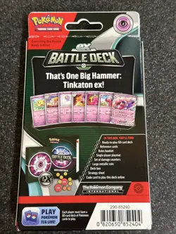 Pokemon S&V battle deck tinkaton box little worn but cards new unopened - Image 2