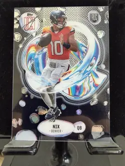 2024 Topps Signature Class Bo Nix #F-4 Broncos Rookie Fluidity Insert - Image 1