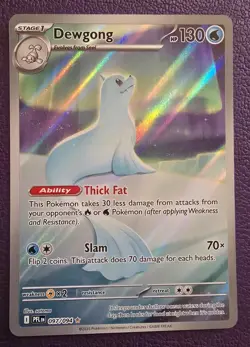 Illustration Rare Holo Dewgong Pokemon Card 097/094 Phantasmal Flames - Image 1