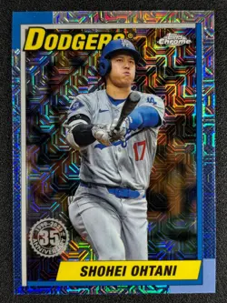 Shohei Ohtani 2025 Topps Chrome Silver Pack DODGERS #T90C-50 B - Image 1