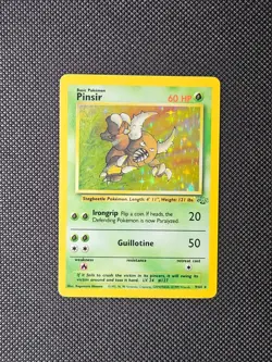 Pokemon TCG Pinsir 9/64 Jungle Unlimited Rare Holo Vintage Card - Image 1