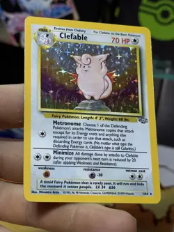 #5 Clefable 1/64 Jungle 1999 Holo Rare WOTC Pokemon Card TCG - Image 4