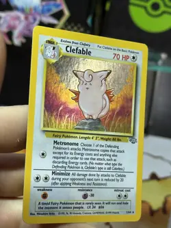 #5 Clefable 1/64 Jungle 1999 Holo Rare WOTC Pokemon Card TCG - Image 5