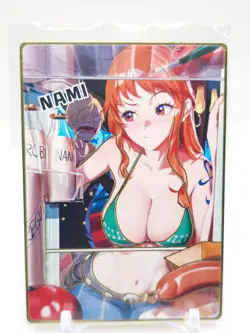 Goddess Story - Gold Metal Anime Waifu Card - Nami - Image 1