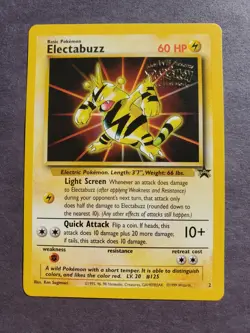 Near Mint Electabuzz Gold WB Stamp #2 Black Star Promo Pokemon Card - Image 1