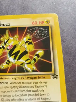Near Mint Electabuzz Gold WB Stamp #2 Black Star Promo Pokemon Card - Image 2