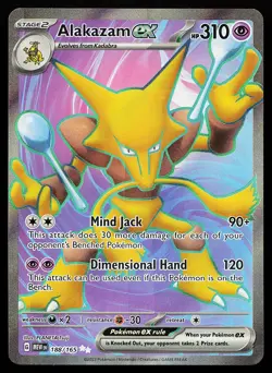 Alakazam ex 188/165 Ultra Rare Scarlet & Violet 151 Pokemon Card - Image 1