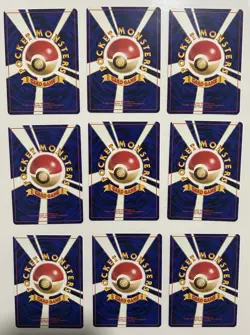 Pokemon TCG Neo Genesis Premium File 1 Complete (9 Card Set) Japanese Vintage - Image 3