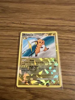 Raichu 3/17 POP Series 9 Reverse Holo Rare Pokemon Card NM LP Cracked Ice - Image 1