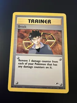Brock 98/132 Gym Heroes Unlimited 2000 Pokemon Card Rare NM - Image 1