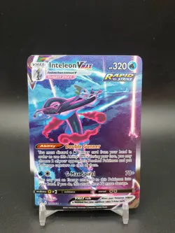 Inteleon Vmax 266/264 Fusion Strike Alternate Art NM Pokemon Card - Image 1