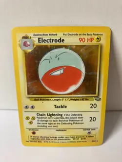 Electrode 2/64 Jungle Holo Rare Pokemon Card WOTC 1999 MP - Image 1