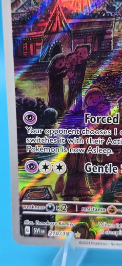 Pokemon Drowzee 210/198 Illustration Rare Full Art Holo SV01 Card - Image 5