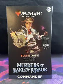 Blame Game Commander Deck - Murders at Karlov Manor - MTG Sealed - Image 1