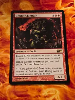 LP M11 Core Set 2011 141/249 Goblin Chieftain - Image 1
