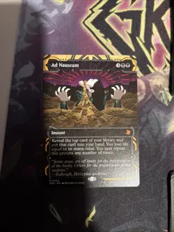 Ad Nauseam-Secrets Of Strixhaven Mystical Archive-Borderless NM In Hand Mythic - Image 1