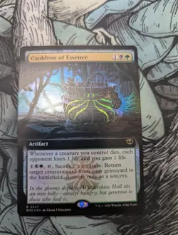 Cauldron of Essence Foil Extended Art 347 R Secrets of Strixhaven MTG NM - Image 1
