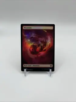 MTG Theros Beyond Death Full Art Foil Mountain #253 NM Condition - Image 1