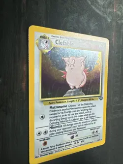 1999 Pokemon Jungle Unlimited Clefable Holo 1/64 - Image 4