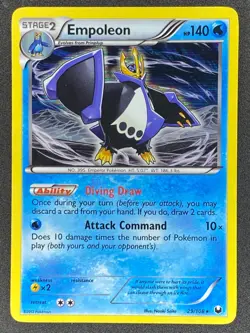Pokemon Empoleon 29/108 DEX Dark Explorers LP - Image 1